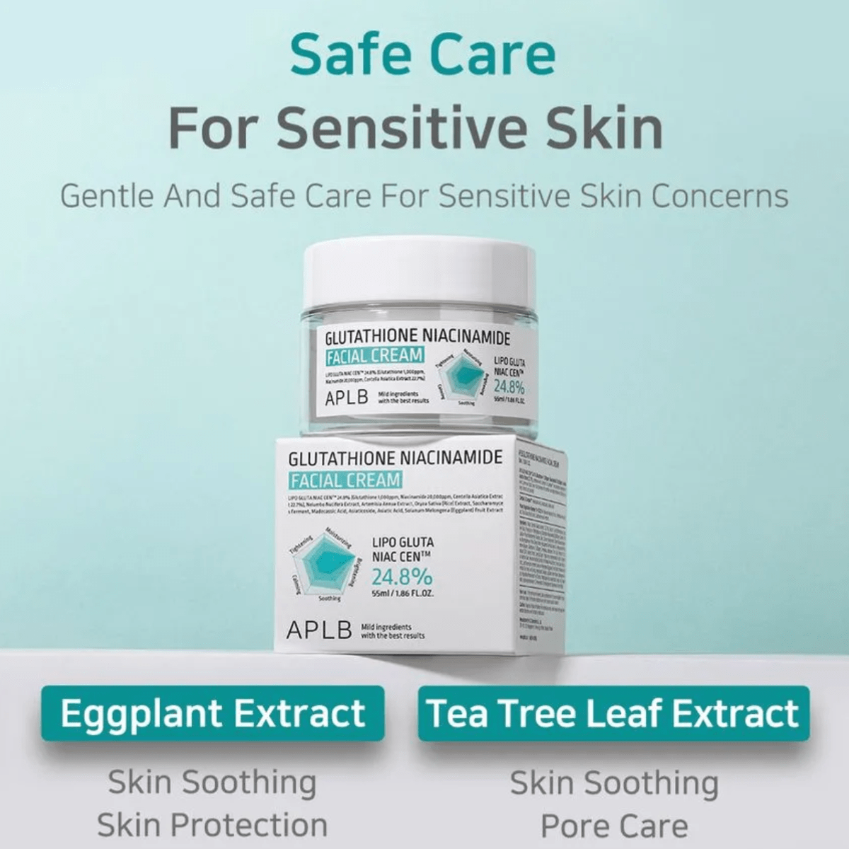 APLB Cream 55ml APLB Glutathione Niacinamide Facial Cream