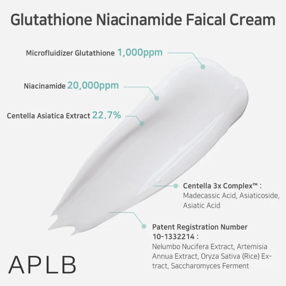 APLB Cream 55ml APLB Glutathione Niacinamide Facial Cream