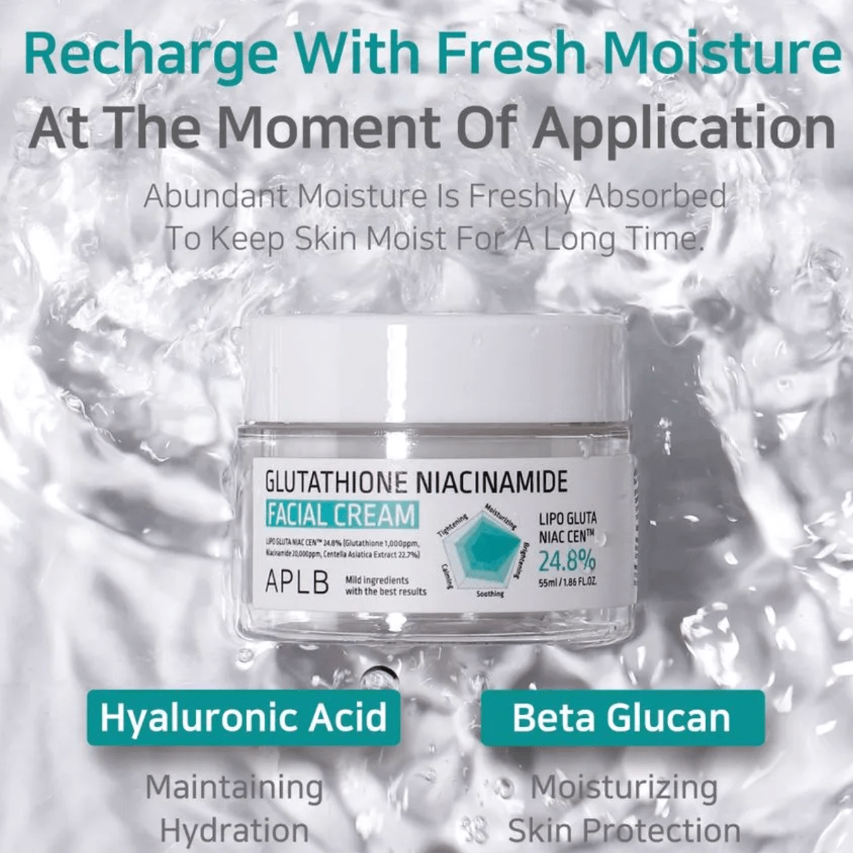 APLB Cream 55ml APLB Glutathione Niacinamide Facial Cream