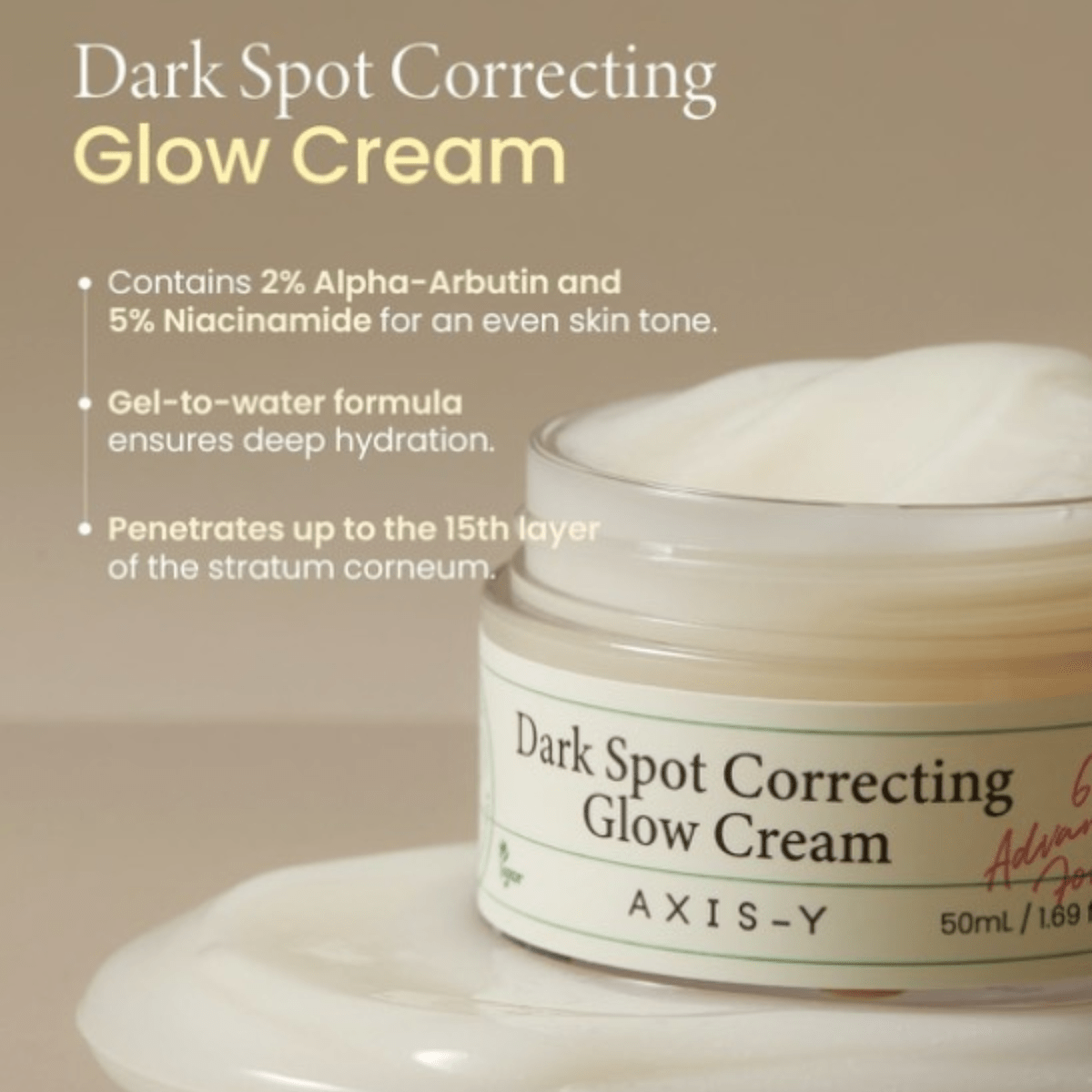 AXIS - Y Gel Cream 50ml AXIS - Y Dark Spot Correcting Glow Cream