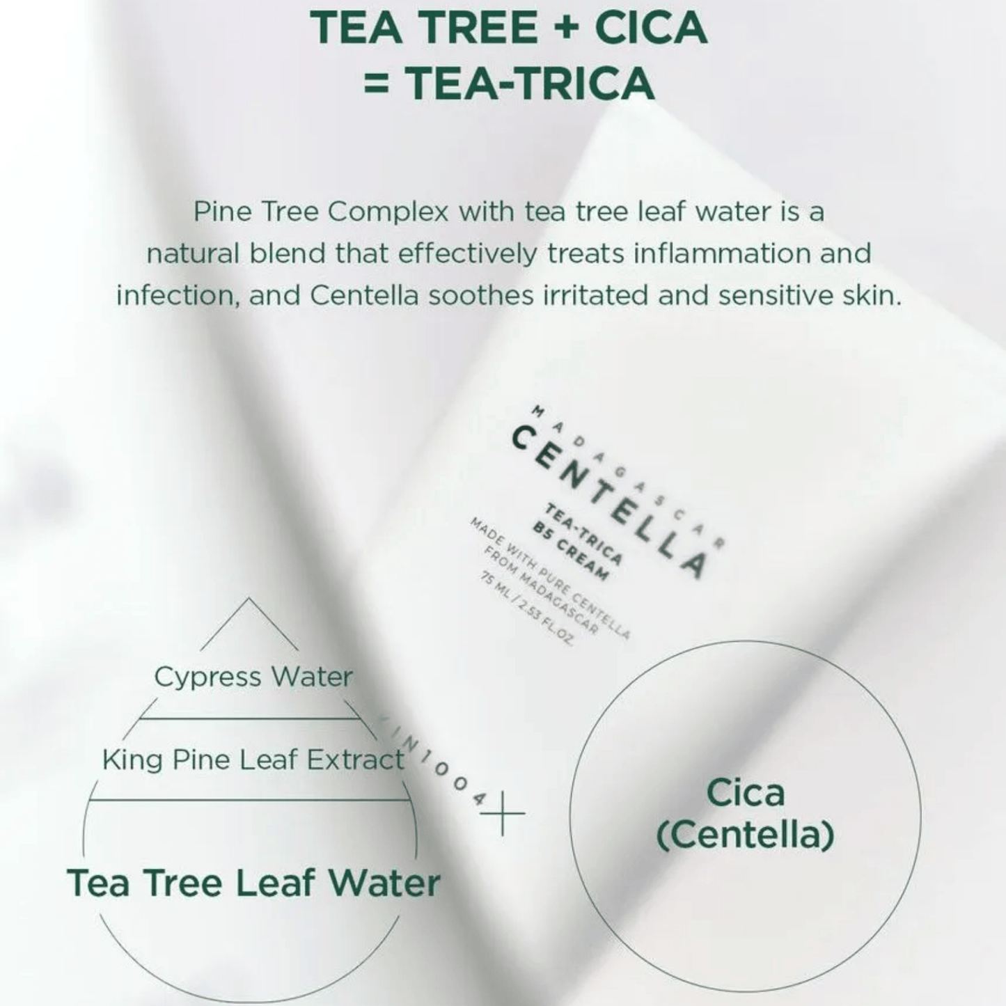 SKIN1004 Cream SKIN1004 Madagascar Centella Tea-Trica B5 Cream 75ml