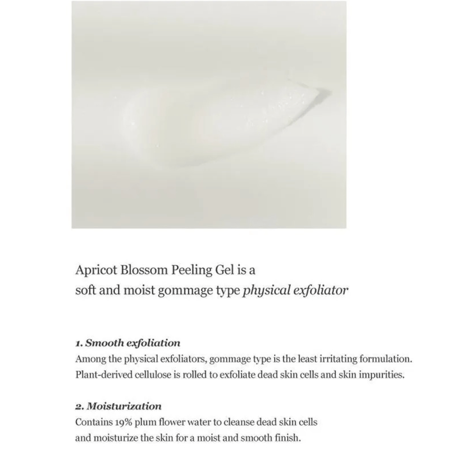 BEAUTY OF JOSEON Peeling gel BEAUTY OF JOSEON Apricot Blossom Peeling Gel 100ml