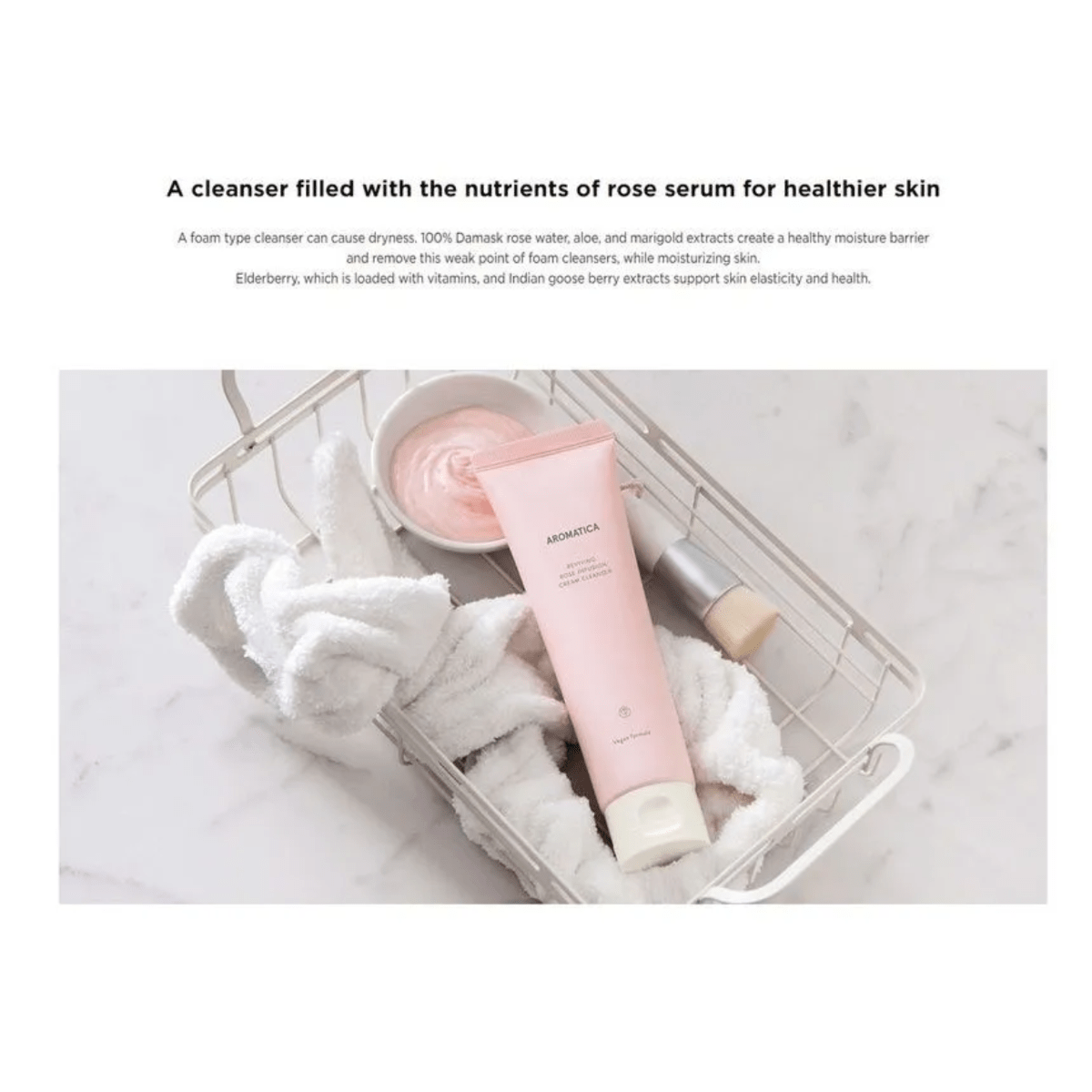 AROMATICA Cleansing Cream 145g AROMATICA Reviving Rose Infusion Cream Cleanser