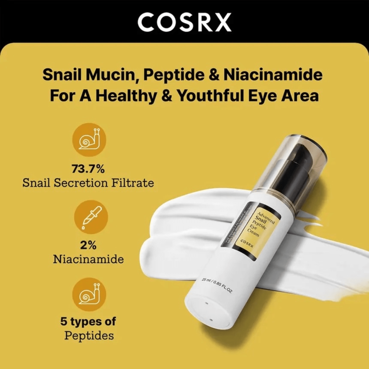 COSRX Eye Cream 25ml COSRX Advanced Snail Peptide Eye Cream