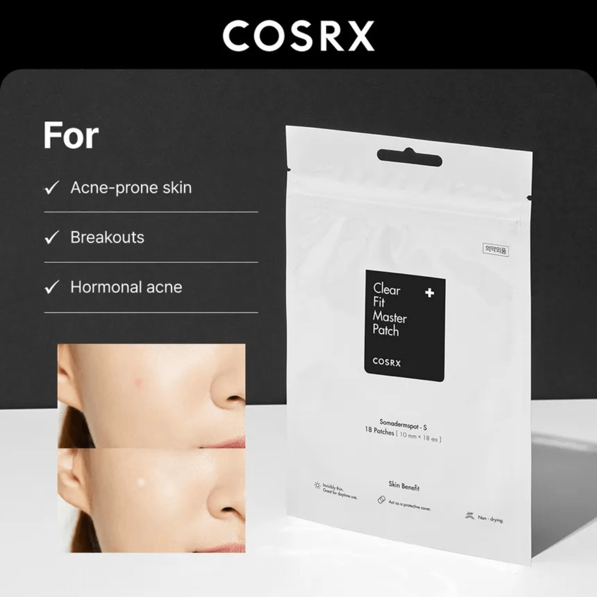 COSRX Spot Patch 1pc (18ea) COSRX Clear Fit Master Patch