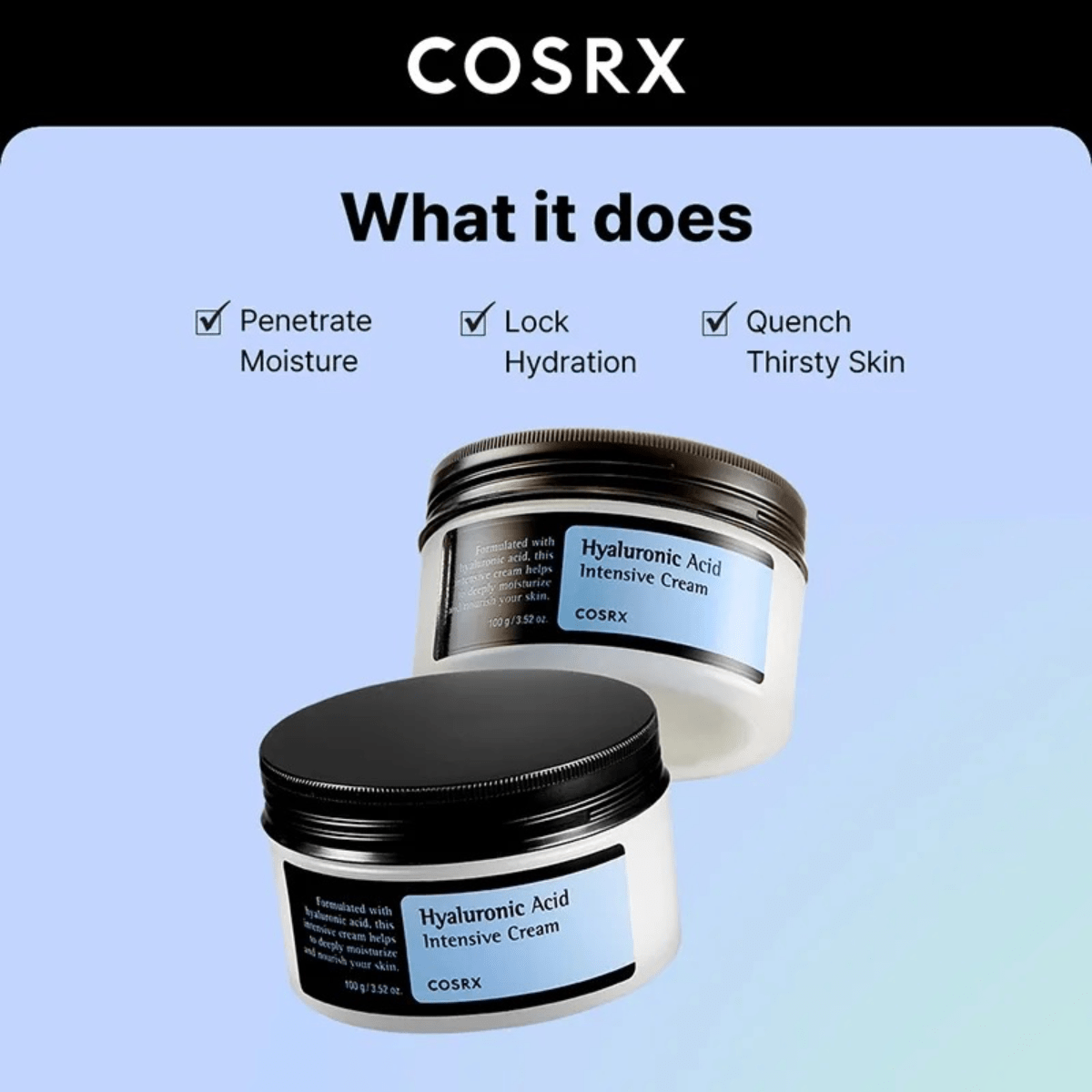 COSRX Cream 100ml COSRX Hyaluronic Acid Intensive Cream