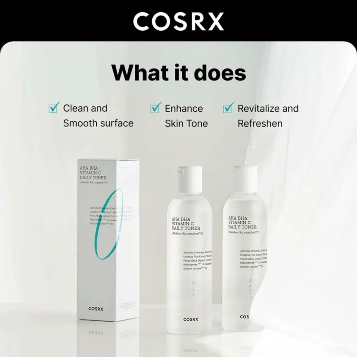 COSRX Toner 150ml COSRX Refresh AHA BHA Vitamin C Daily Toner