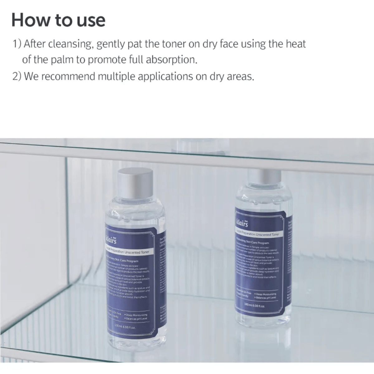 DEAR, KLAIRS Toner 180ml DEAR, KLAIRS Supple Preparation Facial Unscented Toner