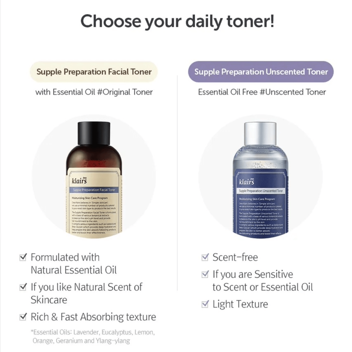 DEAR, KLAIRS Toner 180ml DEAR, KLAIRS Supple Preparation Facial Unscented Toner