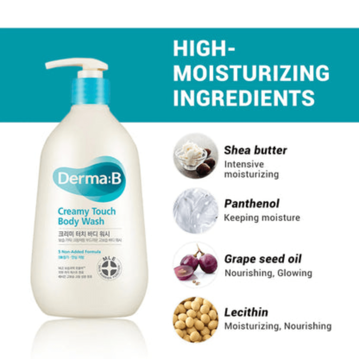 DERMA: B Body Wash 400ml DERMA: B Creamy Touch Body Wash