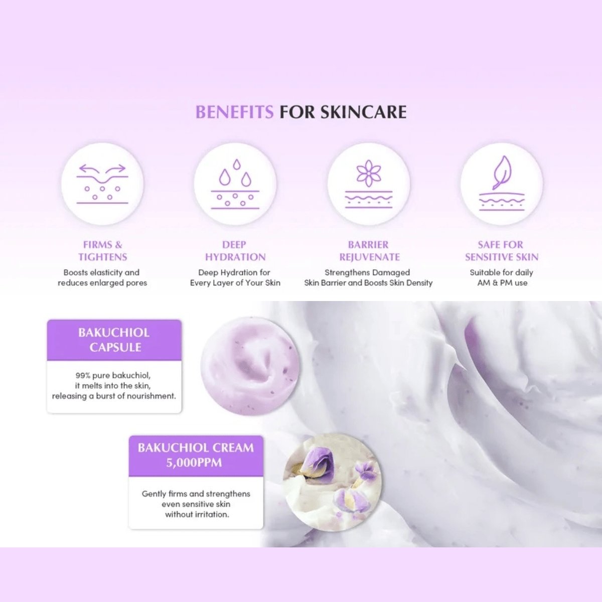 EQQUALBERRY Cream 50ml EQQUALBERRY Bakuchiol Plumping Capsule Cream