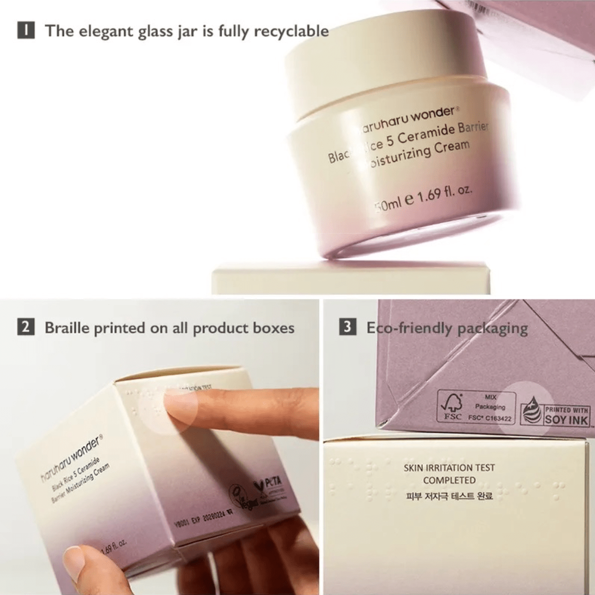 HARUHARU WONDER Cream 50ml HARUHARU WONDER Black Rice 5 Ceramide Barrier Moisturizing Cream