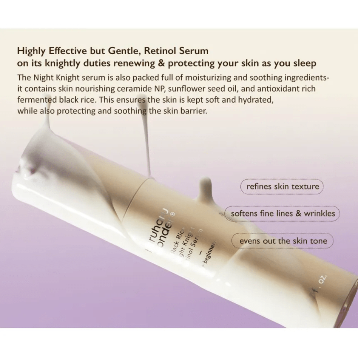HARUHARU WONDER Serum 20ml HARUHARU WONDER Black Rice Night Knight Retinol Serum