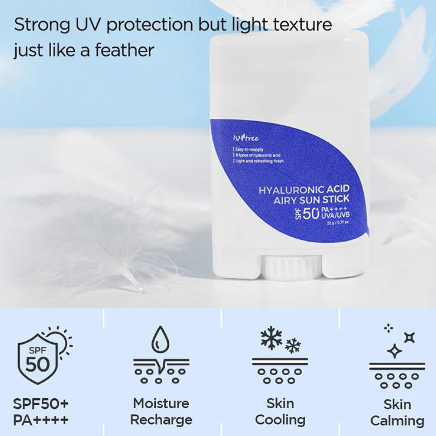 ISNTREE Sunscreen ISNTREE Hyaluronic Acid Airy Sun Stick 22g