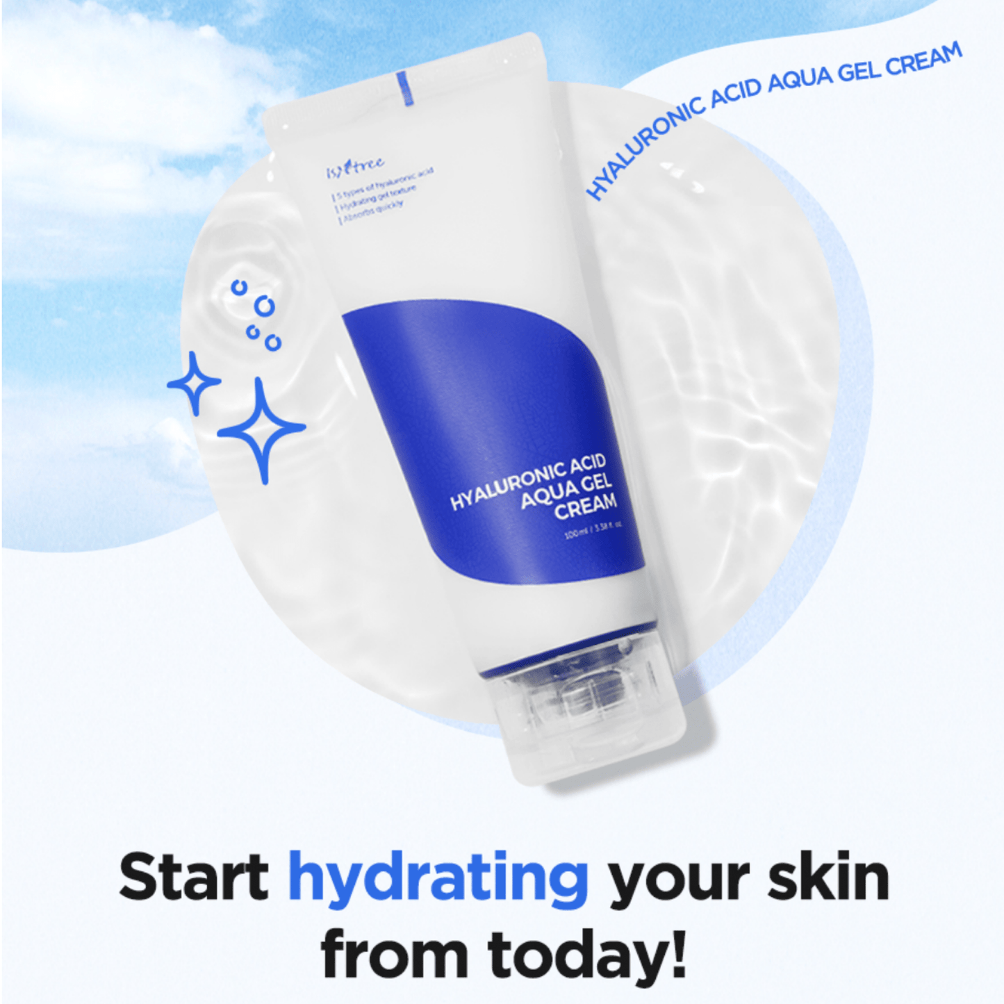 ISNTREE Cream ISNTREE Hyaluronic Acid Aqua Gel Cream 100ml