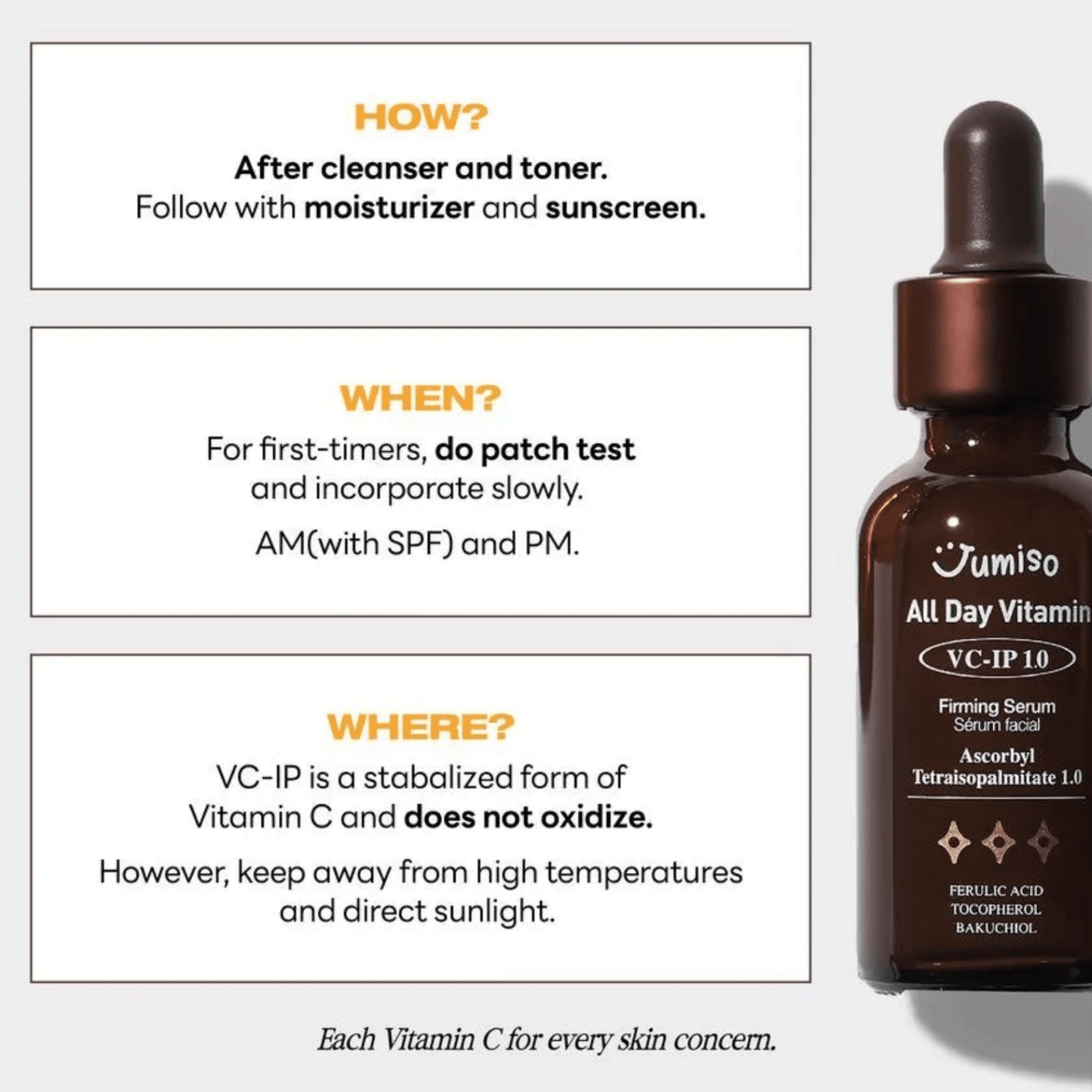 JUMISO Serum JUMISO All Day Vitamin VC-IP 1.0 Firming Serum 30ml