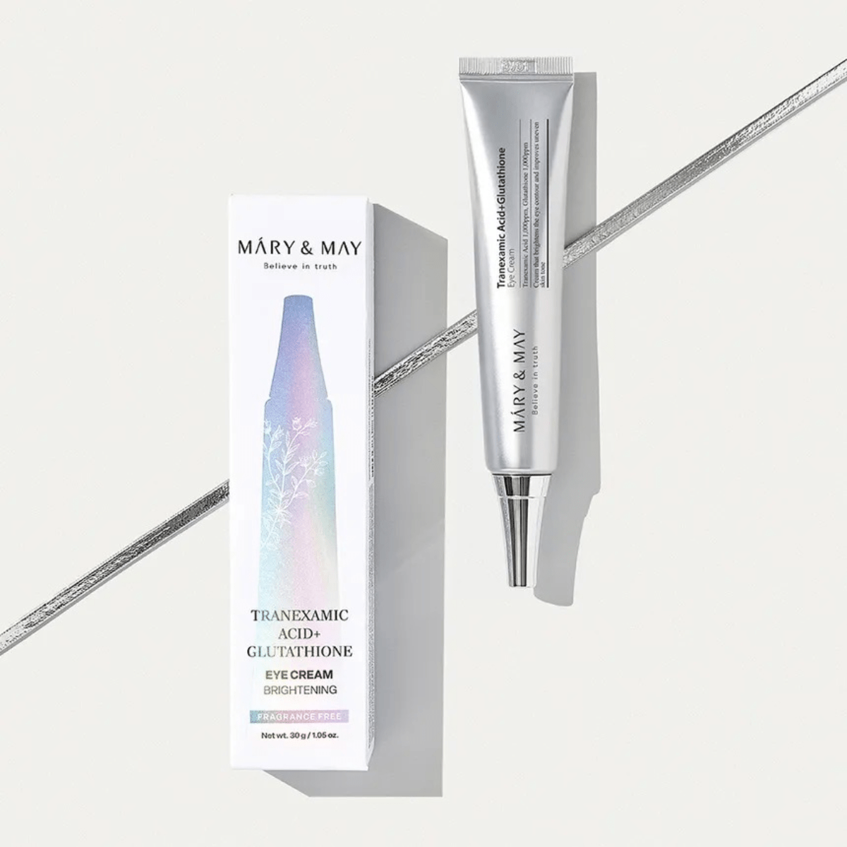 MARY & MAY Eye Cream 30g MARY & MAY Tranexamic Acid + Glutathione Eye Cream