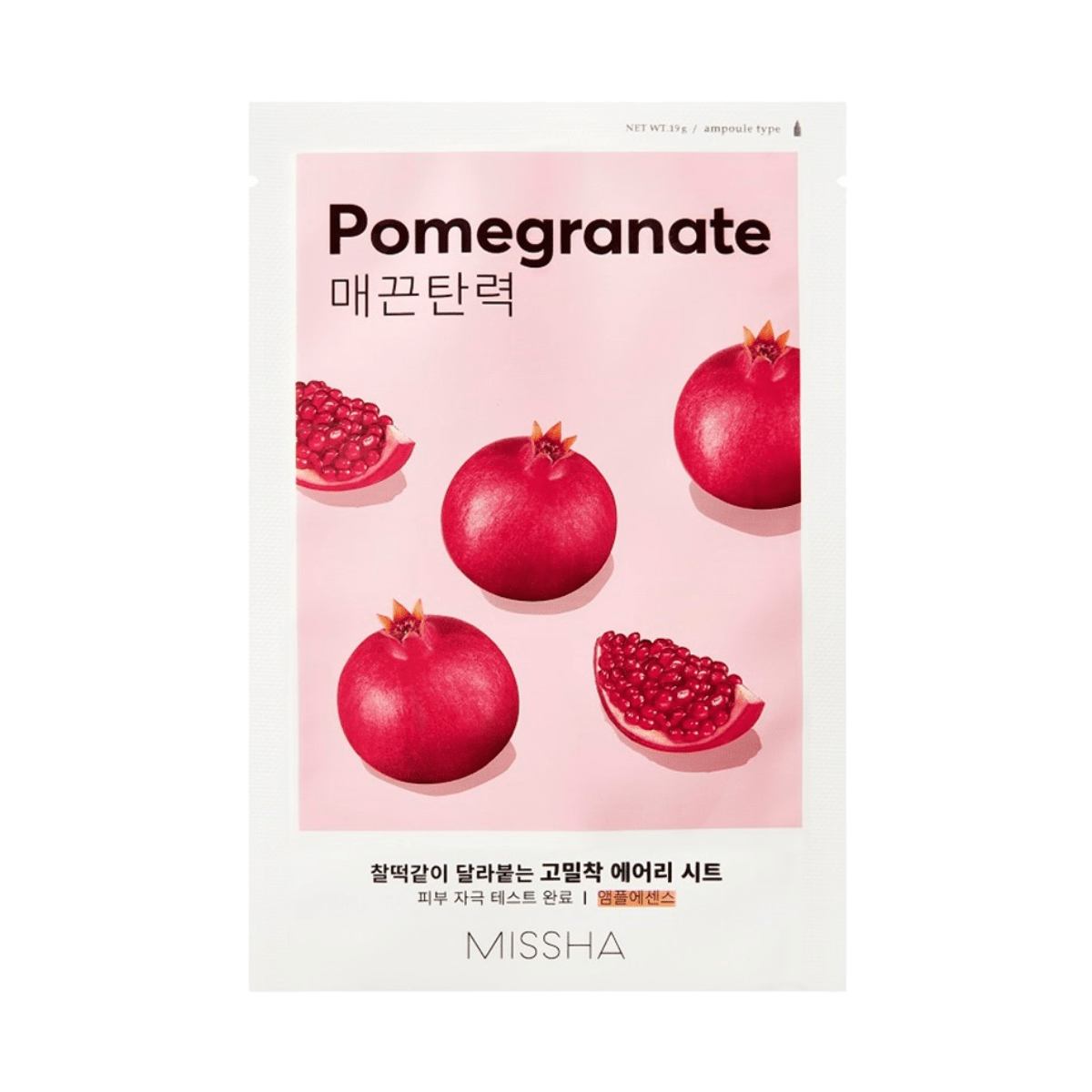 MISSHA Sheet Mask 1pc (19g) MISSHA Airy Fit Sheet Mask Pomegranate
