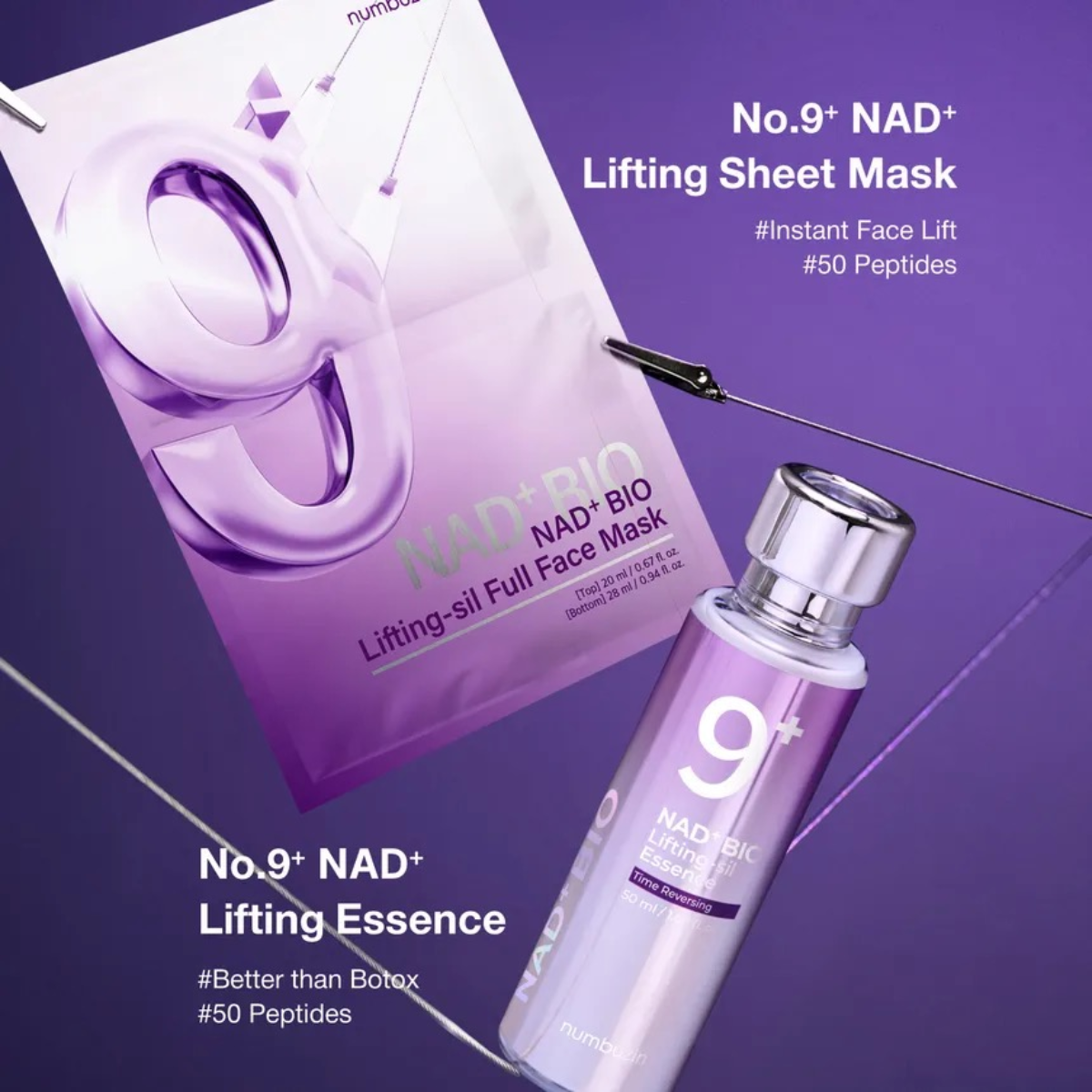 NUMBUZIN No.9 NAD Bio Full Face Pack Sheet