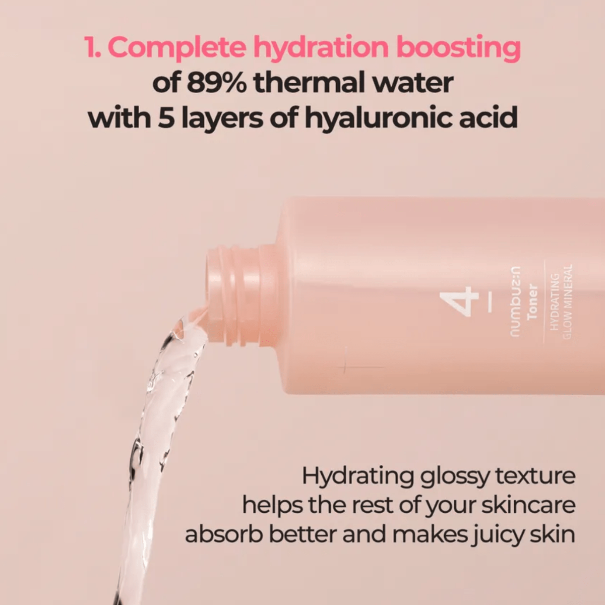 NUMBUZIN Toner 200ml NUMBUZIN No.4 Hydrating Glow Mineral Toner