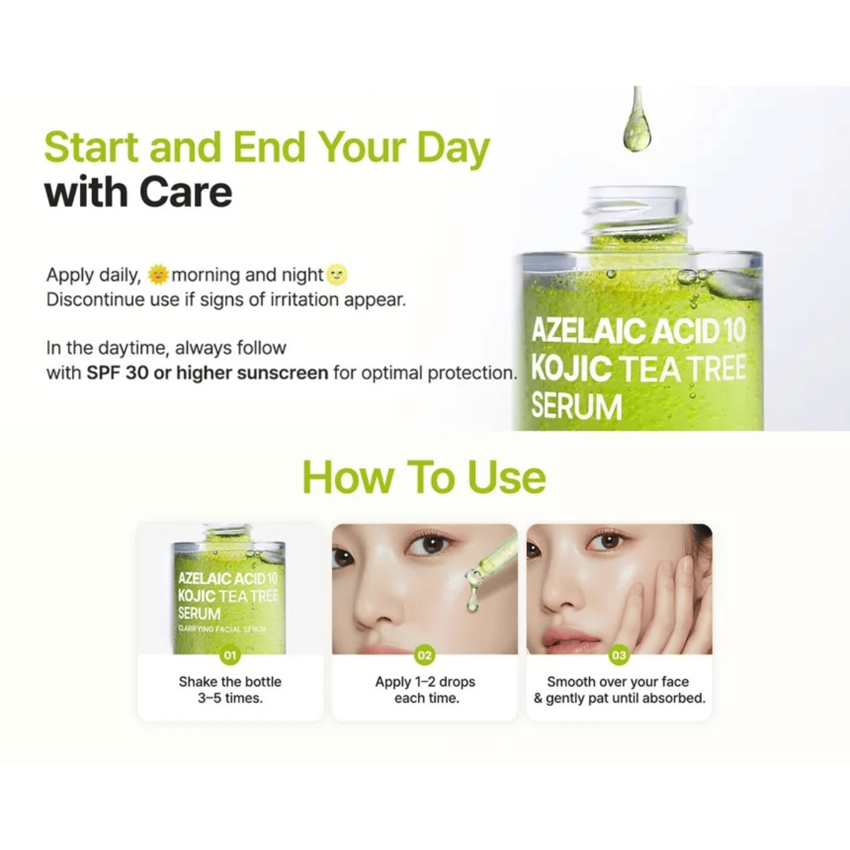 PURITO SEOUL Serum 30ml PURITO SEOUL Azelaic Acid 10 Kojic Tea Tree Serum