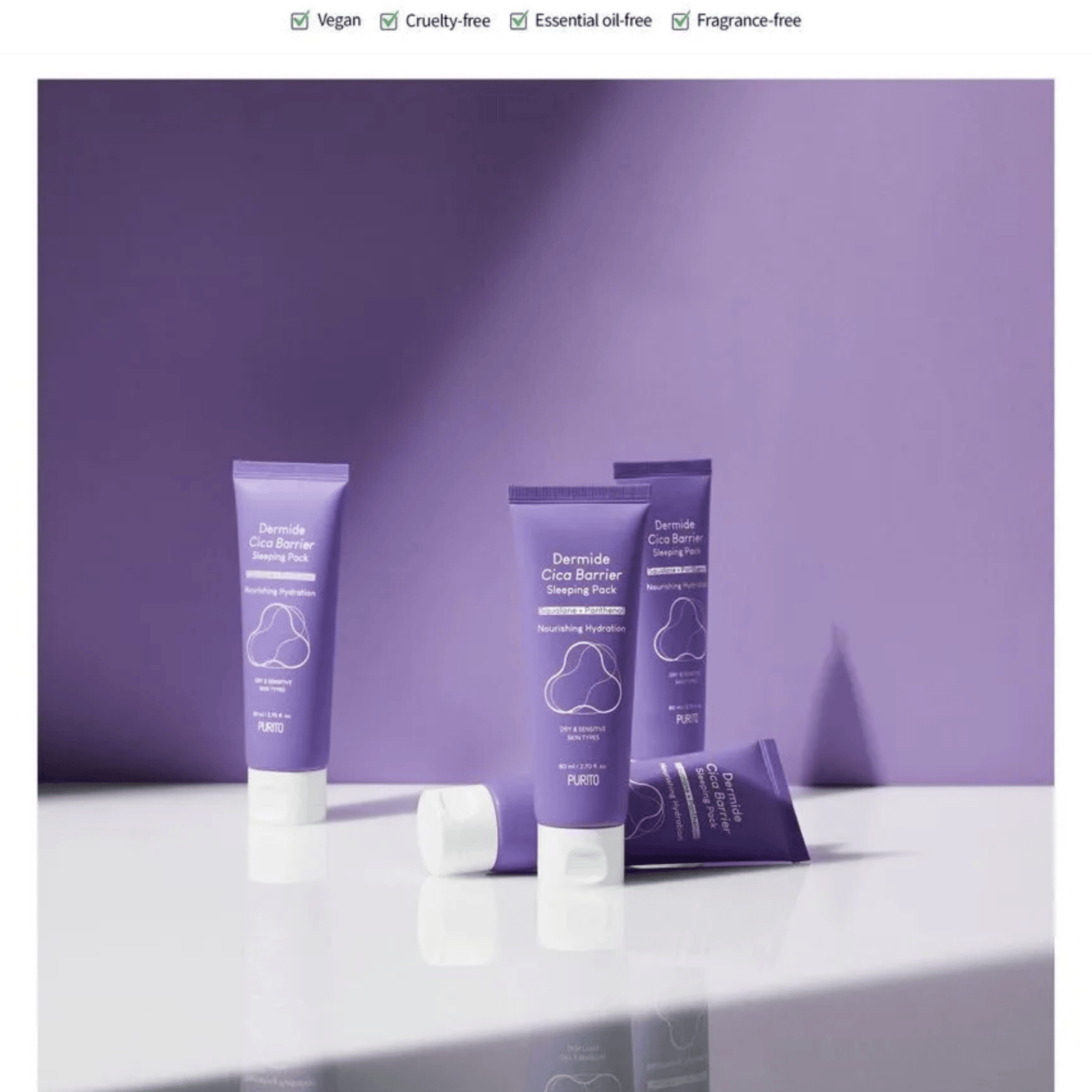PURITO SEOUL Sleeping Mask PURITO SEOUL Dermide Cica Barrier Sleeping Pack 80ml