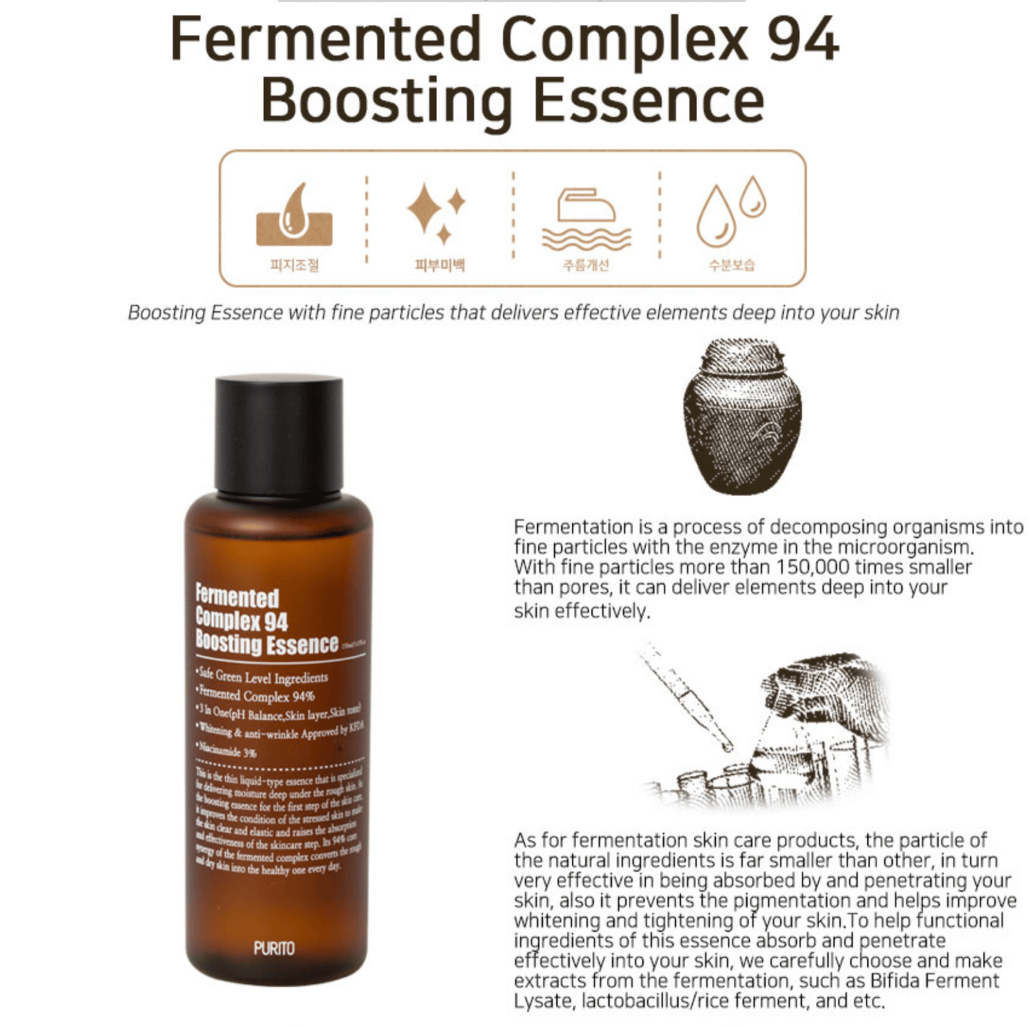 PURITO SEOUL Essence PURITO SEOUL Fermented Complex 94 Boosting Essence 150ml