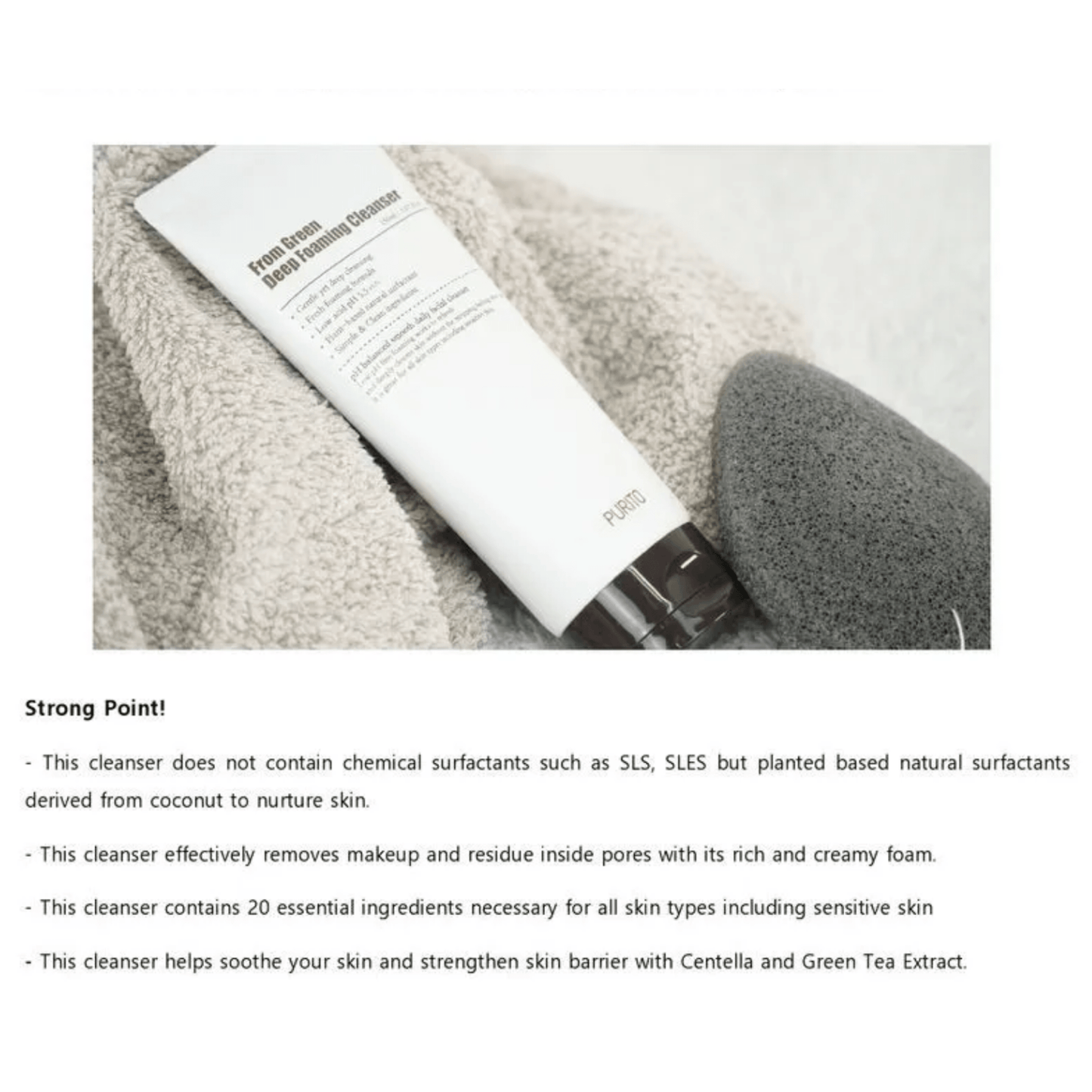 PURITO SEOUL Cleansing foam PURITO SEOUL From Green Deep Foaming Cleanser 150ml