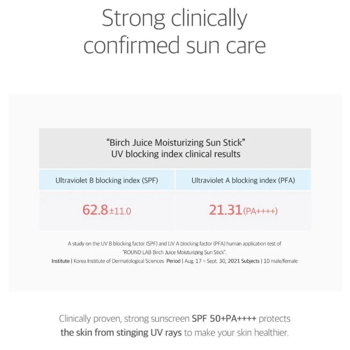 ROUND LAB Sun Stick 19g ROUND LAB Birch Juice Moisturizing Sun Stick SPF50+ PA++++