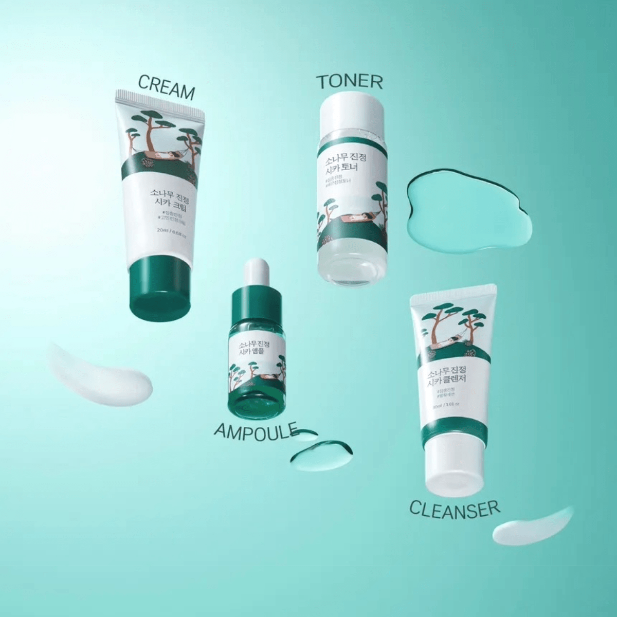 ROUND LAB Set ROUND LAB Pine Calming Cica Trial Kit