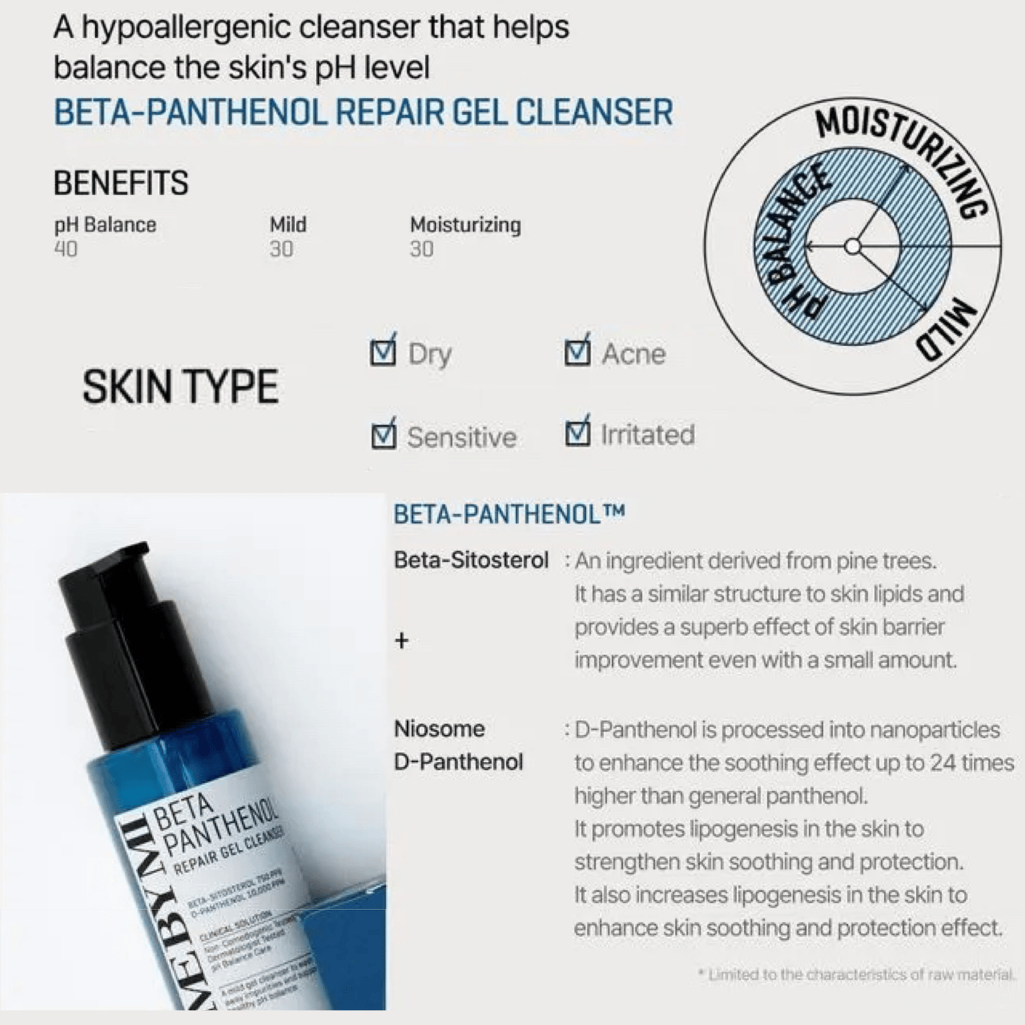 SOME BY MI Cleanser SOME BY MI Beta Panthenol Repair Gel Cleanser 120ml