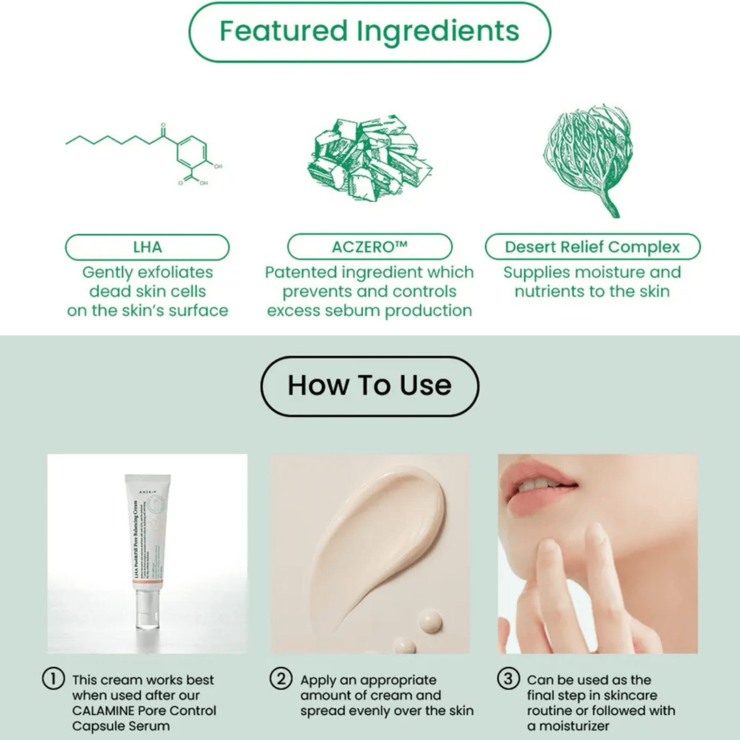 AXIS - Y Gel cream AXIS - Y LHA Peel & Fill Pore Balancing Cream 50ml