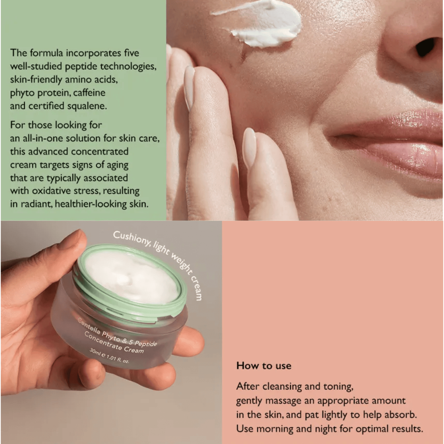 HARUHARU WONDER Cream 1 HARUHARU WONDER Centella Phyto & 5 Peptide Concentrate Cream