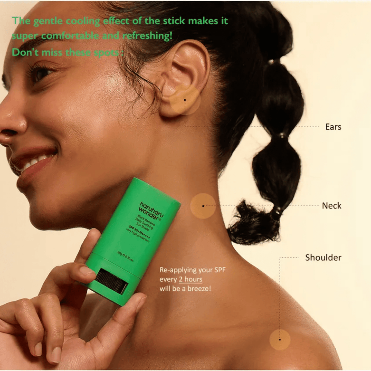 HARUHARU WONDER Sunscreen 20g HARUHARU WONDER Black Bamboo Daily Soothing Sun Shield SPF50+ PA++++
