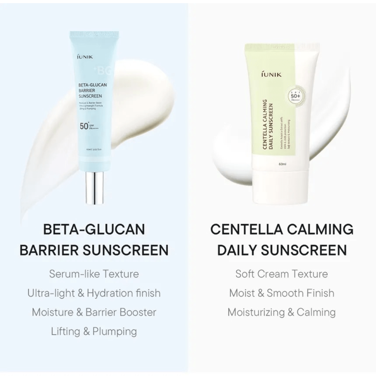 iUNIK Sunscreen 60ml iUNIK Beta-Glucan Barrier Sunscreen SPF50+ PA++++