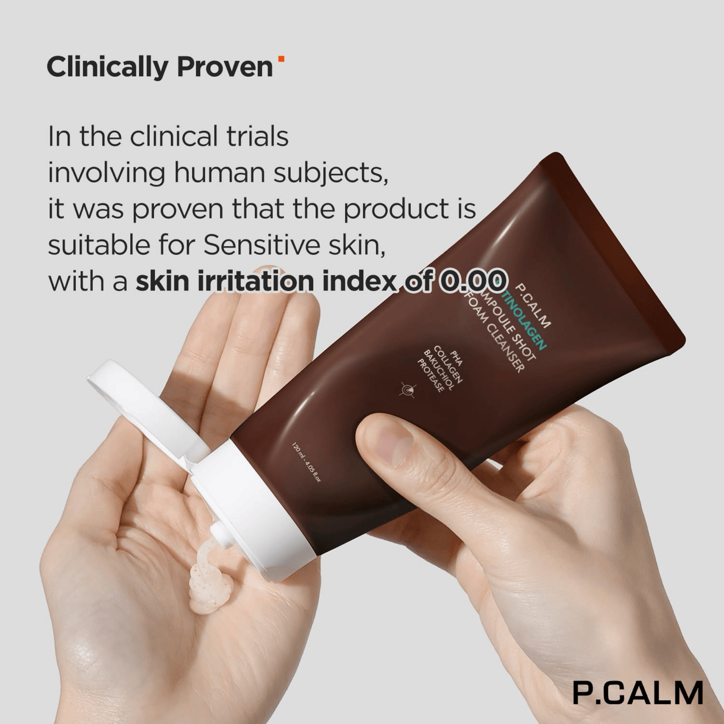 P.CALM Cleansing foam 120ml P.CALM Retinolagen Ampoule Shot Foam Cleanser