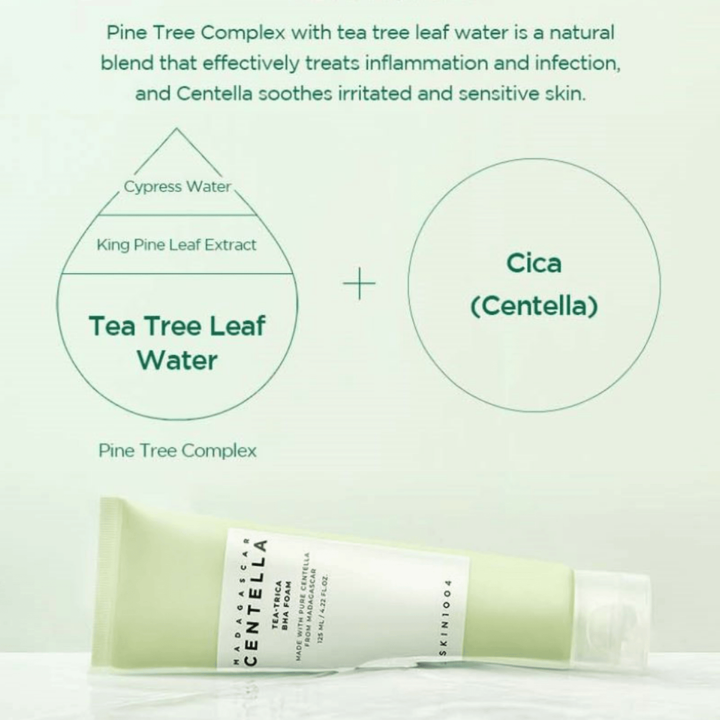 SKIN1004 Cleansing foam SKIN1004 Madagascar Centella Tea-Trica BHA Foam 125ml