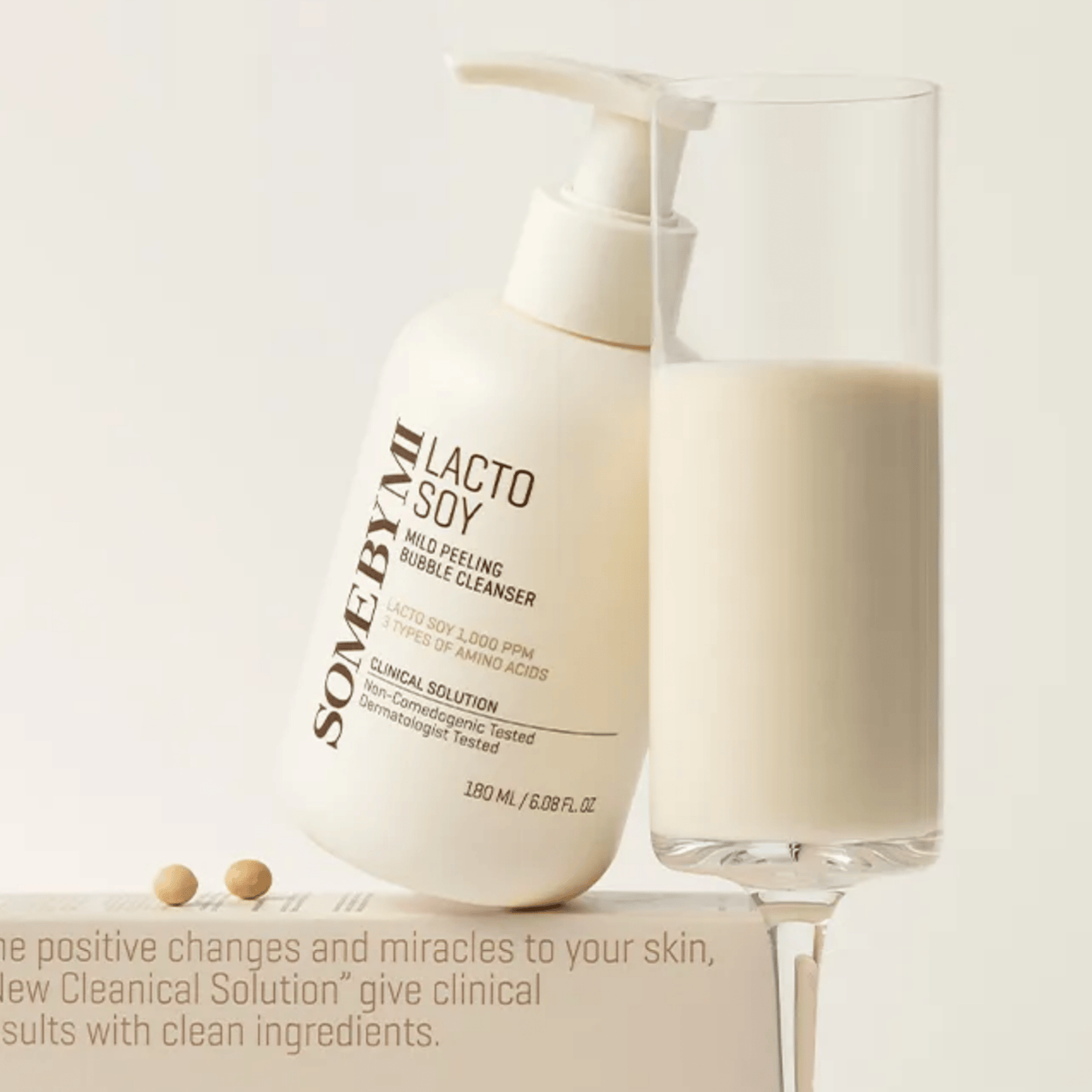 SOME BY MI Cleansing gel 180ml SOME BY MI Lacto Soy Mild Peeling Bubble Cleanser