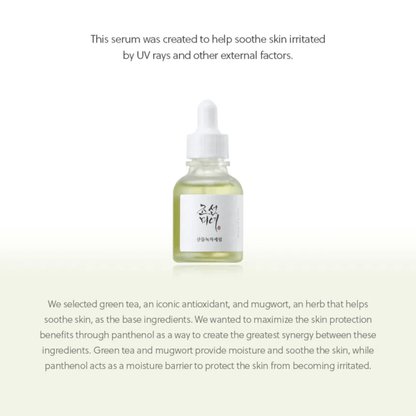 BEAUTY OF JOSEON Serum BEAUTY OF JOSEON Calming Serum : Green Tea + Panthenol 30ml
