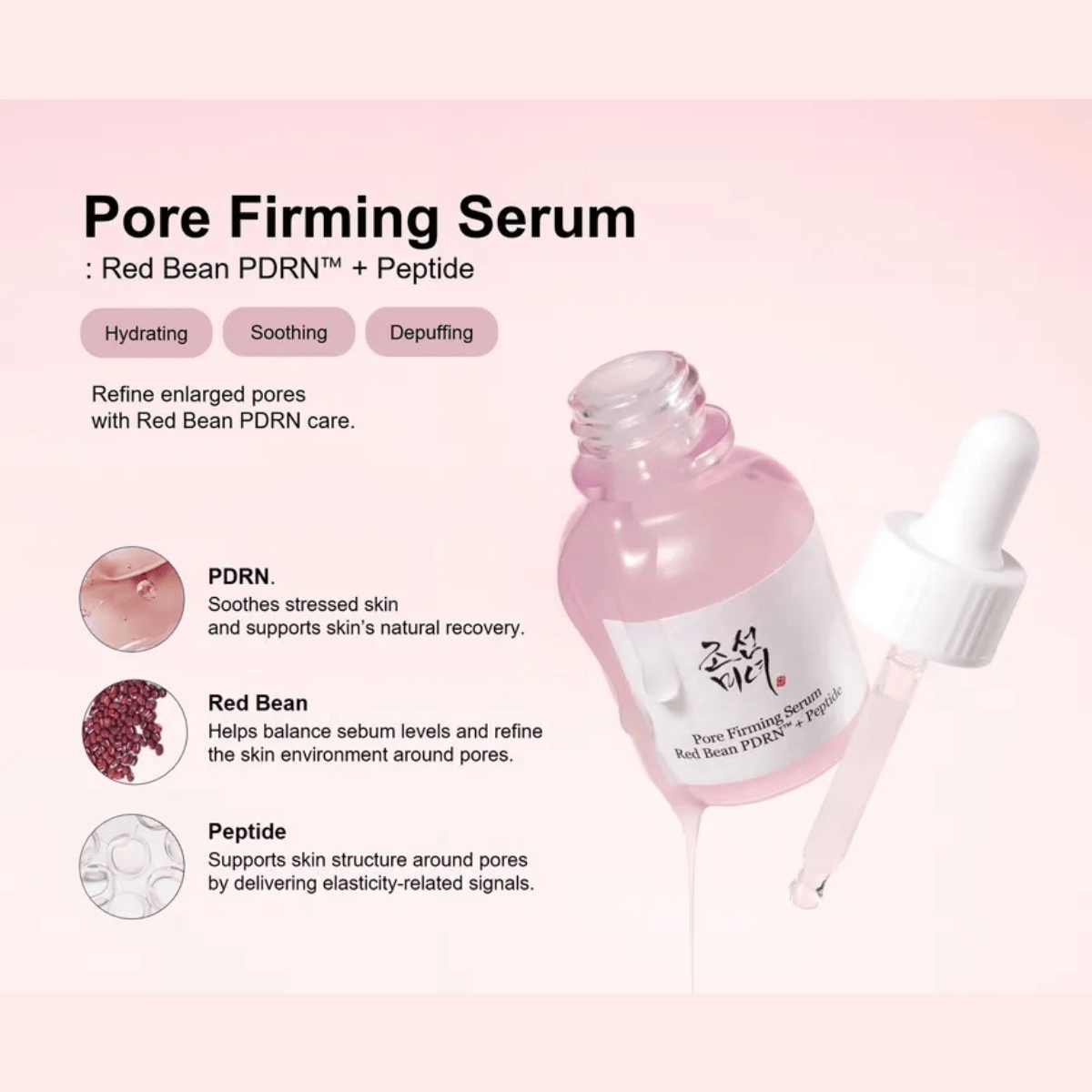 BEAUTY OF JOSEON Serum 30ml BEAUTY OF JOSEON Pore Firming Serum: Red Bean PDRN + Peptide