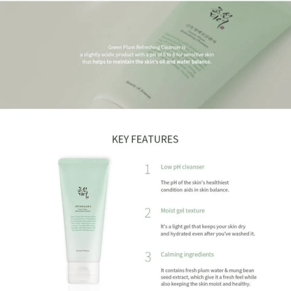 BEAUTY OF JOSEON Cleanser BEAUTY OF JOSEON Green Plum Refreshing Cleanser 100ml