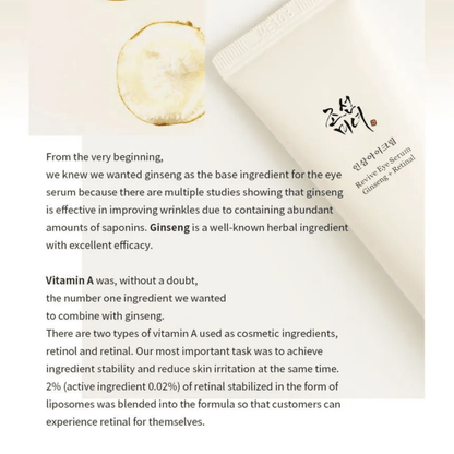 BEAUTY OF JOSEON Serum BEAUTY OF JOSEON Revive Eye Serum: Ginseng + Retinal 30ml