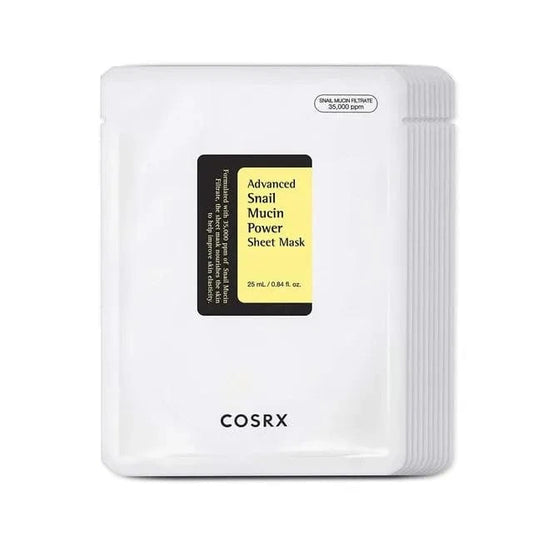 COSRX Sheet Mask 10pcs (25ml x 10) COSRX Advanced Snail Mucin Power Sheet Mask Set