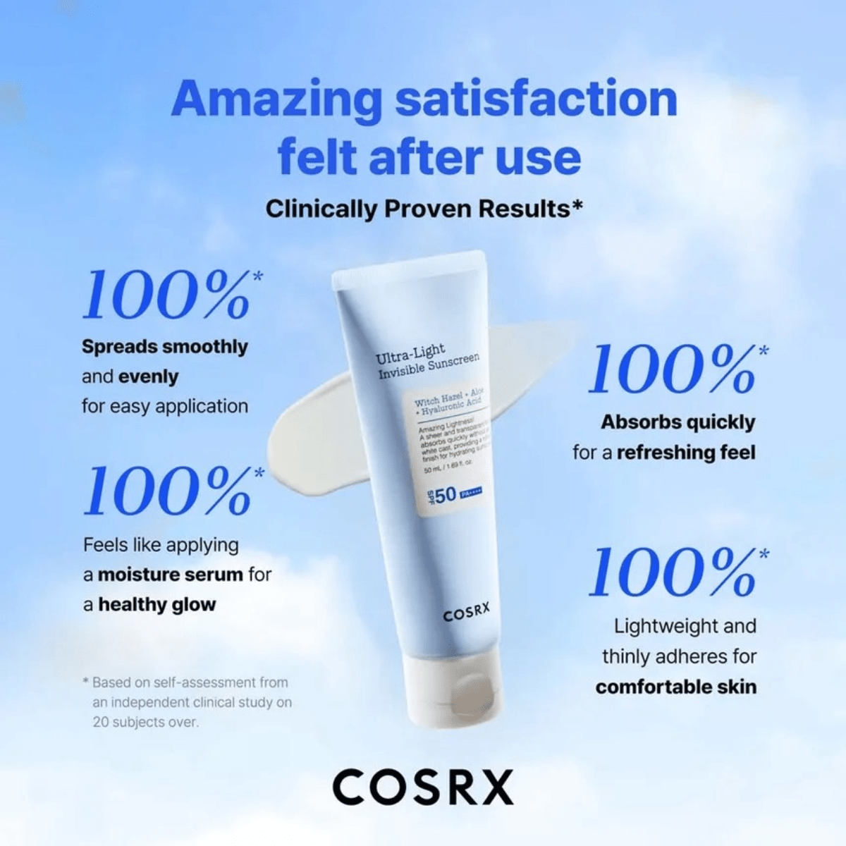 COSRX Sunscreen 50ml COSRX Ultra Light Invisible Sunscreen SPF50+ PA++++