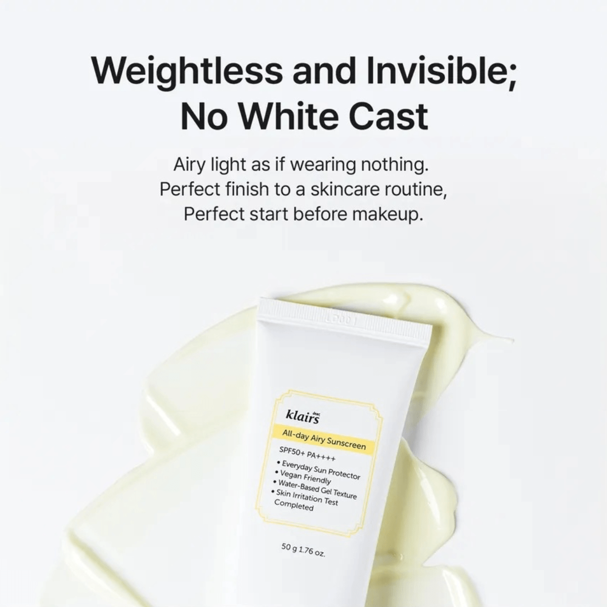 DEAR, KLAIRS Sunscreen 50ml DEAR, KLAIRS All-day Airy Sunscreen SPF50+ PA++++