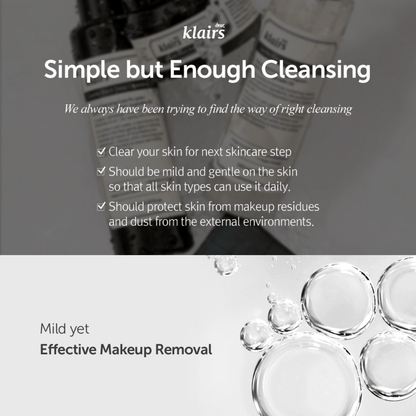 DEAR, KLAIRS Cleansing Oil 150ml DEAR, KLAIRS Gentle Black Deep Cleansing Oil
