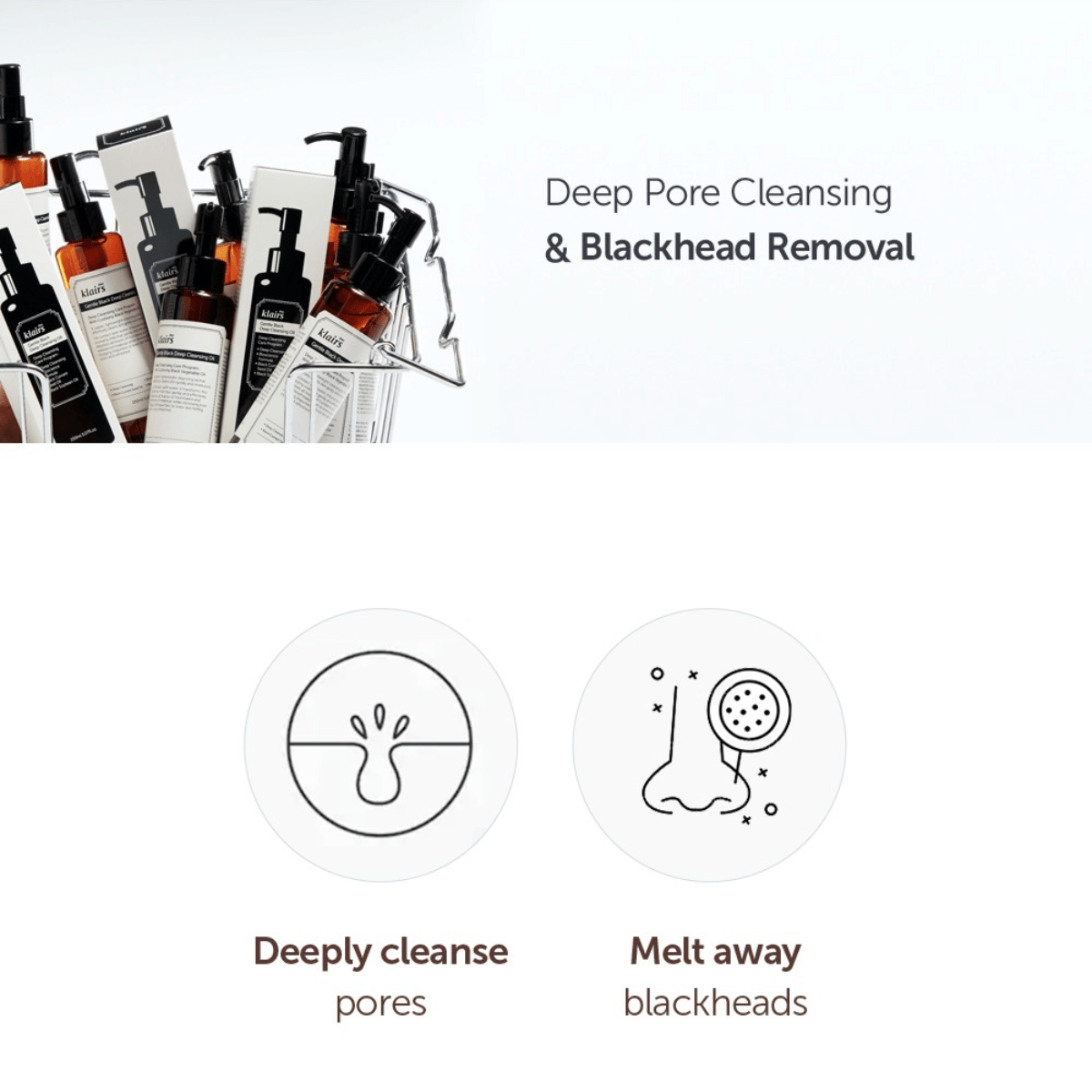 DEAR, KLAIRS Cleansing Oil 150ml DEAR, KLAIRS Gentle Black Deep Cleansing Oil