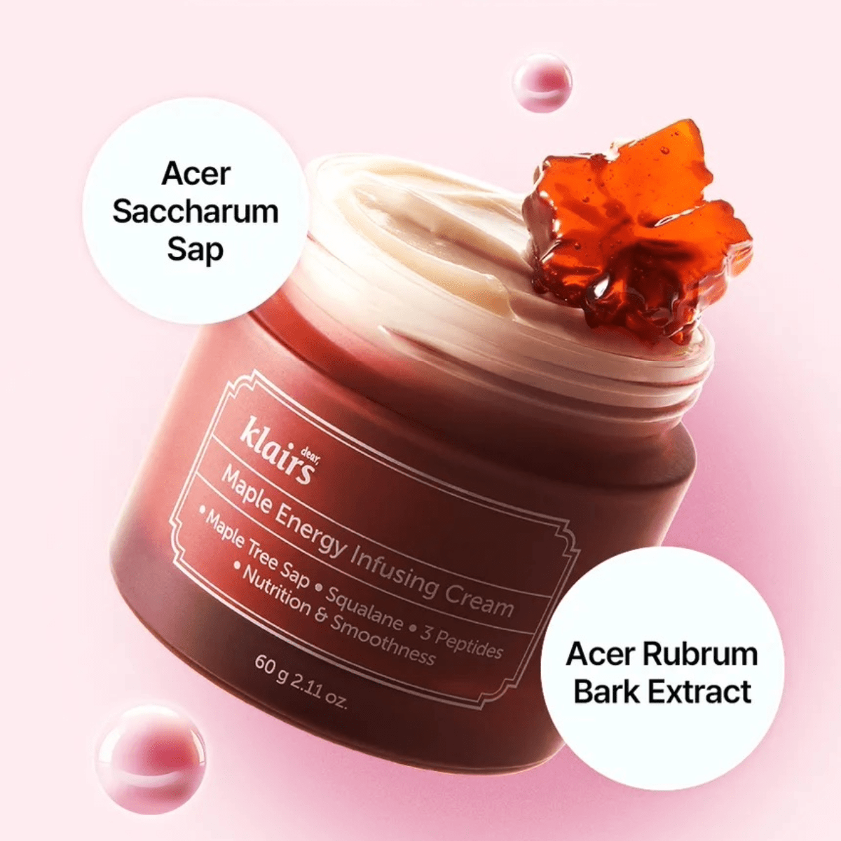 DEAR, KLAIRS Cream 60g DEAR, KLAIRS Maple Energy Infusing Cream