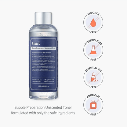 DEAR, KLAIRS Toner 180ml DEAR, KLAIRS Supple Preparation Facial Unscented Toner