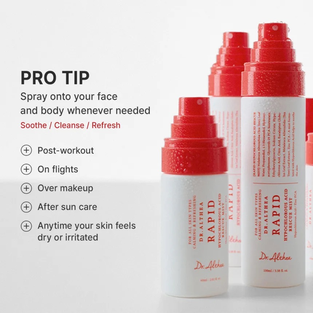 DR.ALTHEA Rapid Hypochlorous Acid Rescue Mist